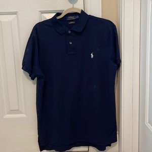 Men’s navy blue Ralph Lauren polo shirt size L